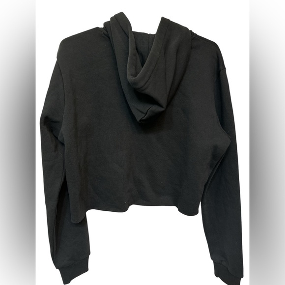 FILA x Bandier Black Cropped Hoodie with Tiger Design - Picture 2 of 8